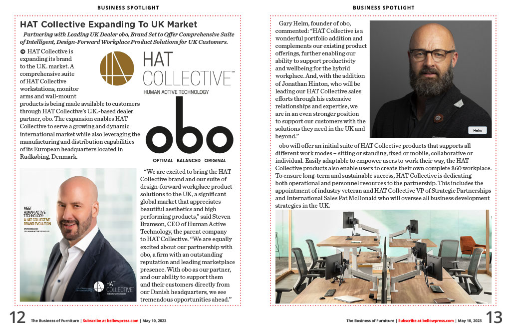 Business of Furniture, HAT Collective Expanding to UK Market